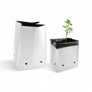 Growfast White LDPE Growbag - Hydroponic Planting Solution for Urban Gardening.