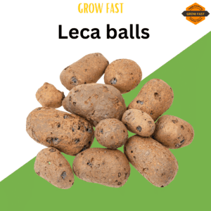 Growfast LECA Balls - Lightweight and porous growing medium for plants.